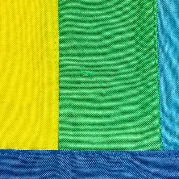 Vintage Rainbow Color Small Tote Bag Purse Airborne Zip Closure - Picture 3 of 10